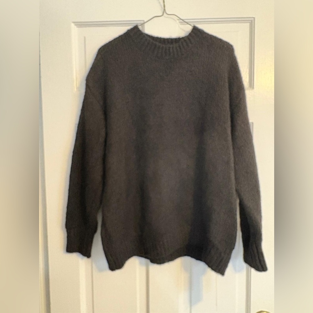 Black Crewneck Sweater for Women
